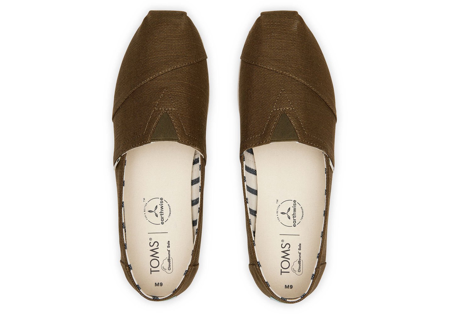 Toms Espadryle Męskie Oliwkowe - Alpargata Heritage Płócienne - 10CJXHLQM